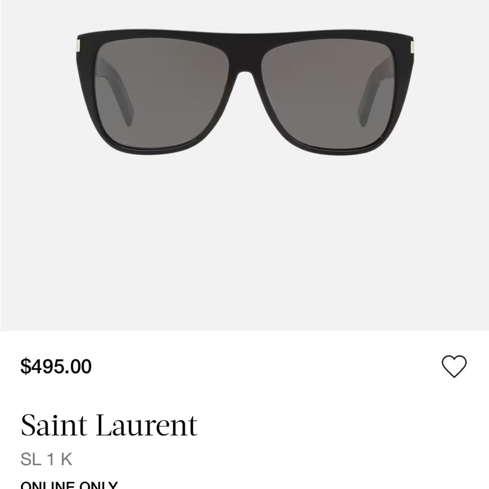 Saint Laurent Dark Frame Sunglasses